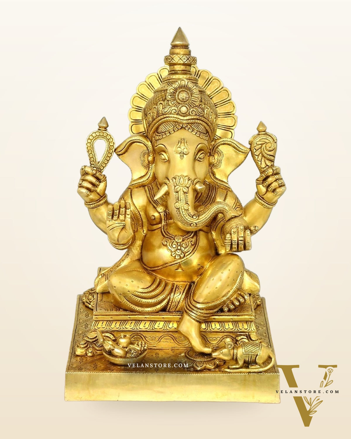Superfine Brass Lord Ganesha Statue - 20 inch