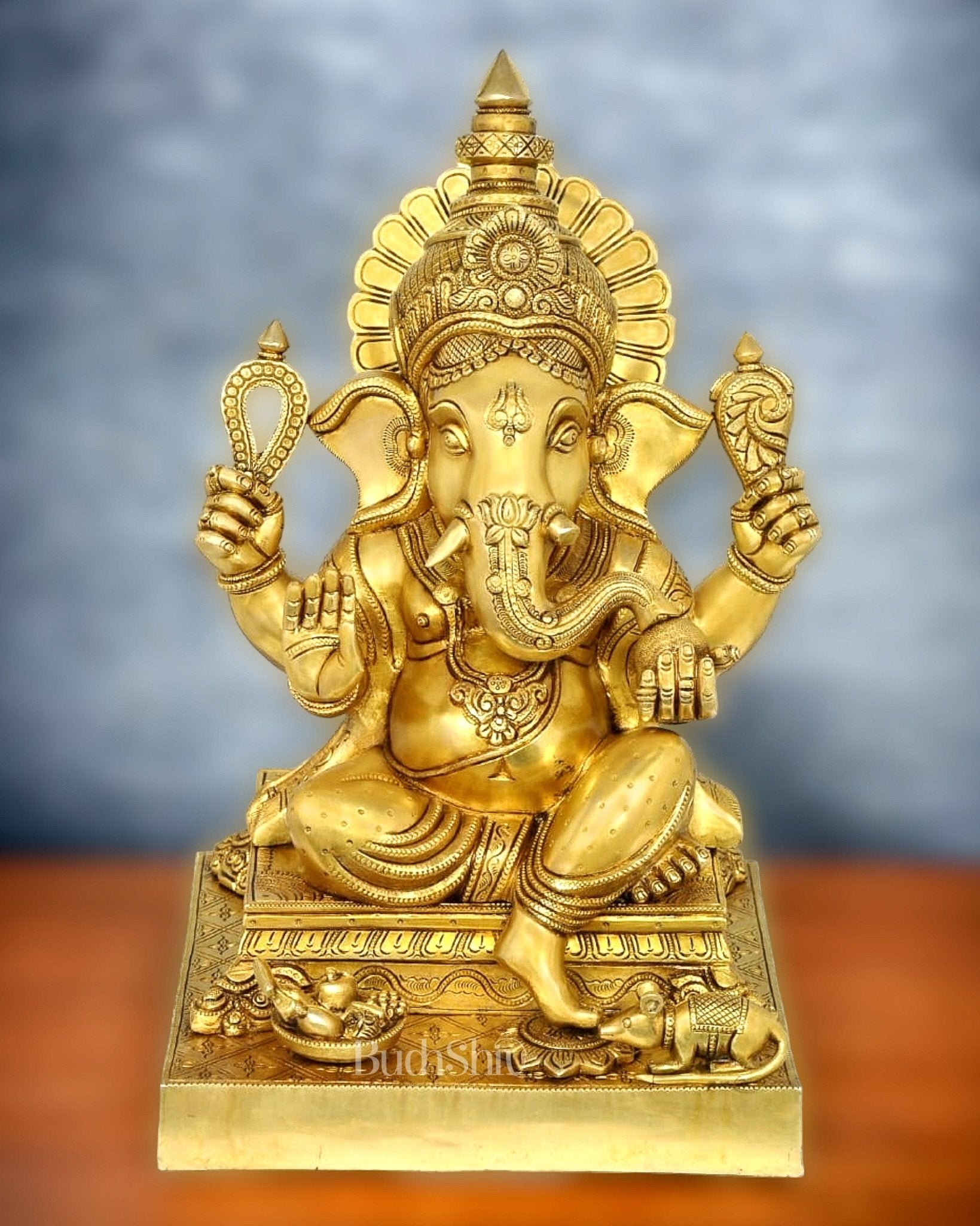 Superfine Brass Lord Ganesha Statue - 20 inch