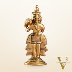 Superfine Brass Lord Hanuman Standing Idol | Blessing Mudra | 5.5" Height