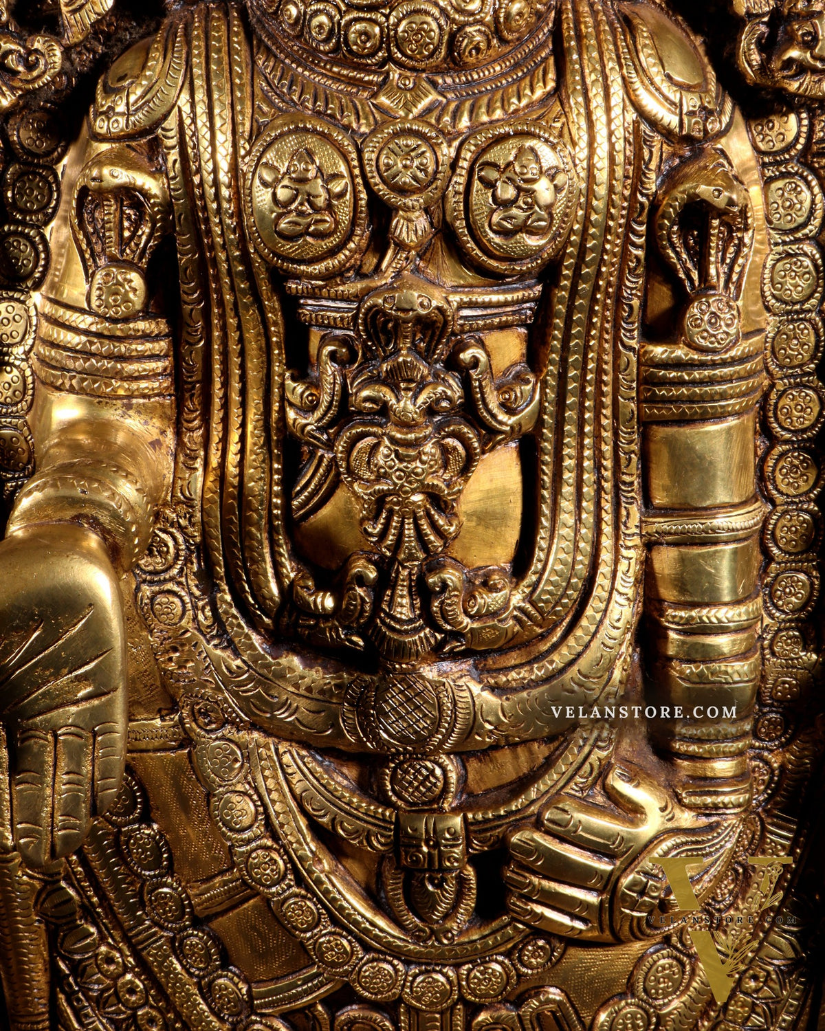 Superfine Brass Lord Tirupati Balaji Venkateshwara Swamy Idol | 37 inch