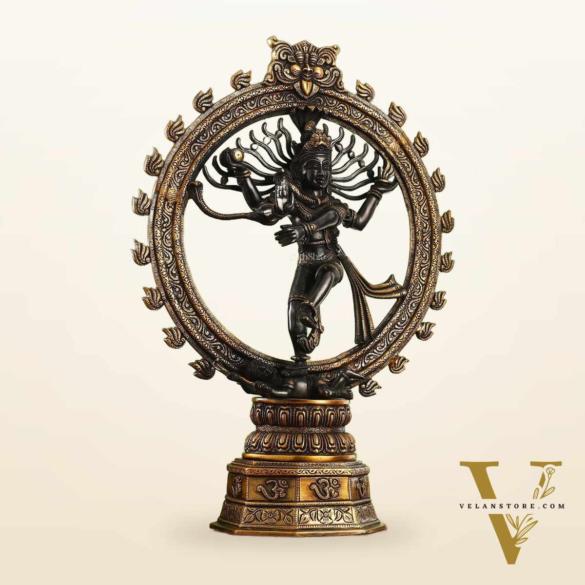 Superfine Brass Nataraja Dancing Shiva Statue - 23 inch