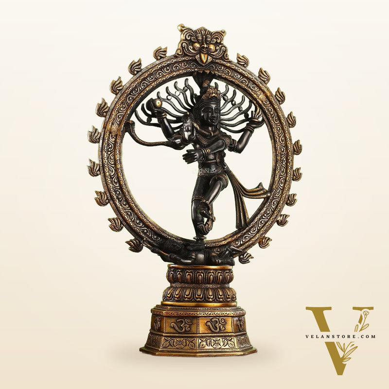 Superfine Brass Nataraja Dancing Shiva Statue - 23 inch
