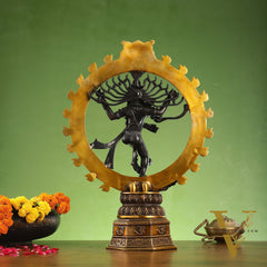 Superfine Brass Nataraja Dancing Shiva Statue - 23 inch