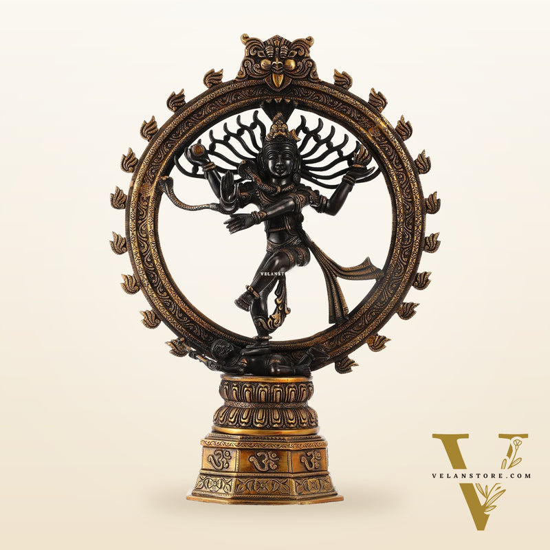 Superfine Brass Nataraja Dancing Shiva Statue - 23 inch