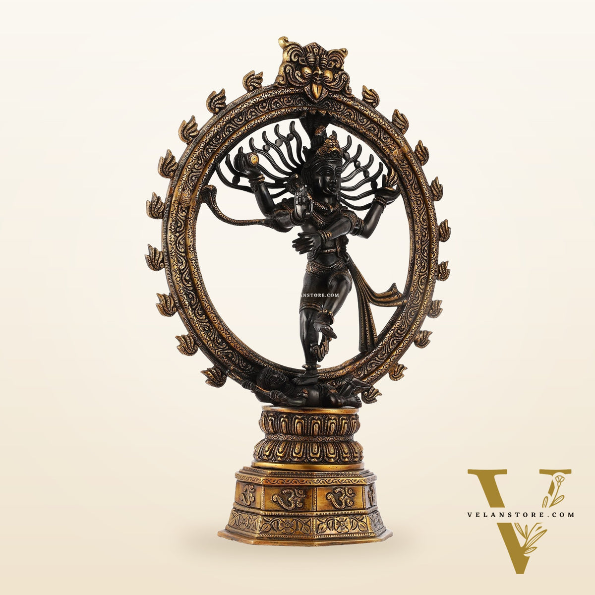 Superfine Brass Nataraja Dancing Shiva Statue - 23 inch