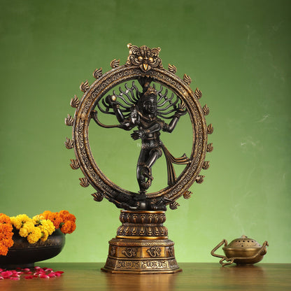 Superfine Brass Nataraja Dancing Shiva Statue - 23 inch