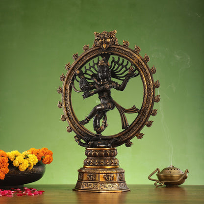 Superfine Brass Nataraja Dancing Shiva Statue - 23 inch