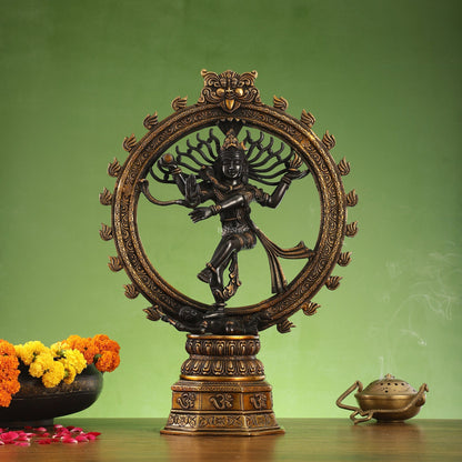 Superfine Brass Nataraja Dancing Shiva Statue - 23 inch