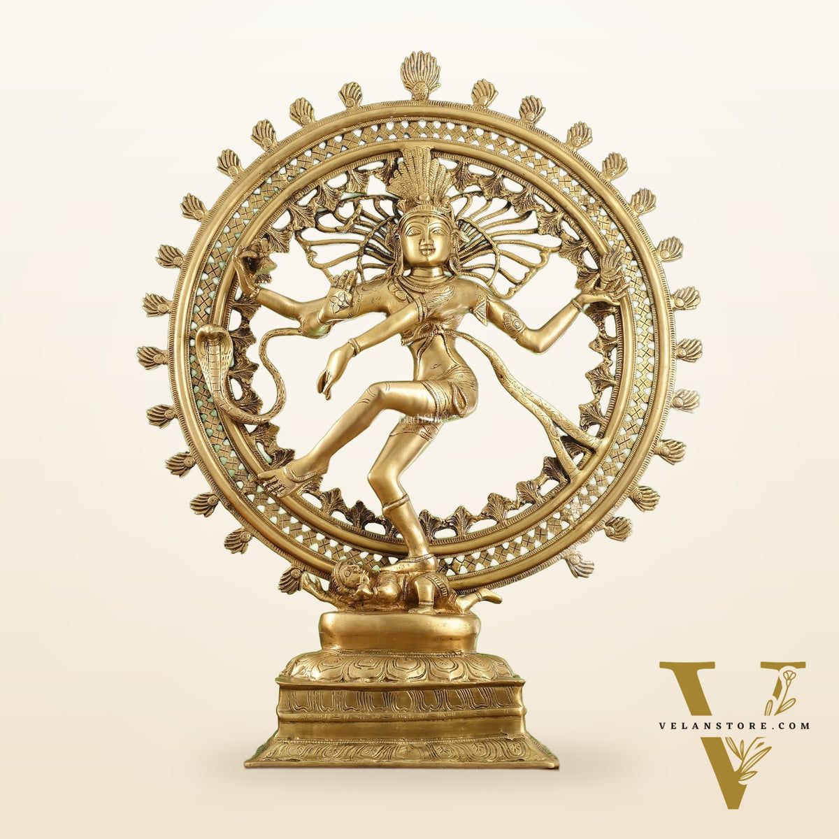 Superfine Brass Nataraja Statue - 28 inch Dancing Shiva