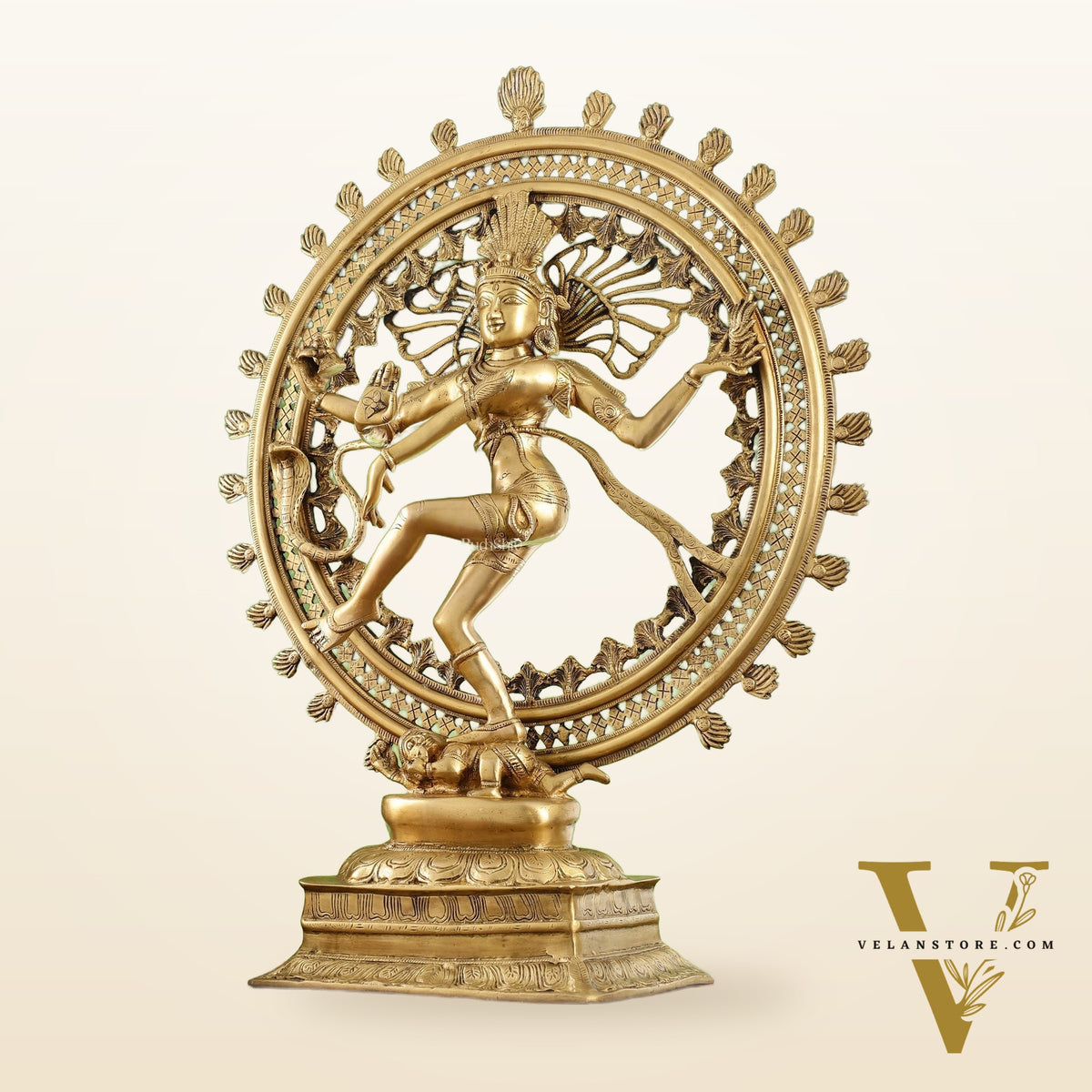 Superfine Brass Nataraja Statue - 28 inch Dancing Shiva