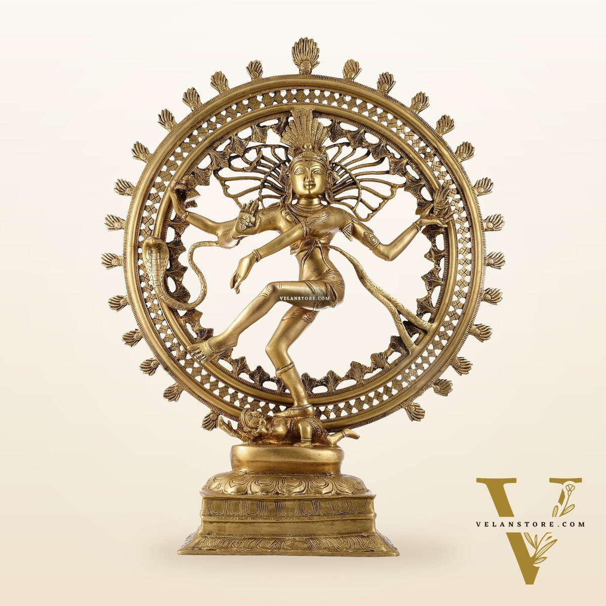 Superfine Brass Nataraja Statue - 28 inch Dancing Shiva