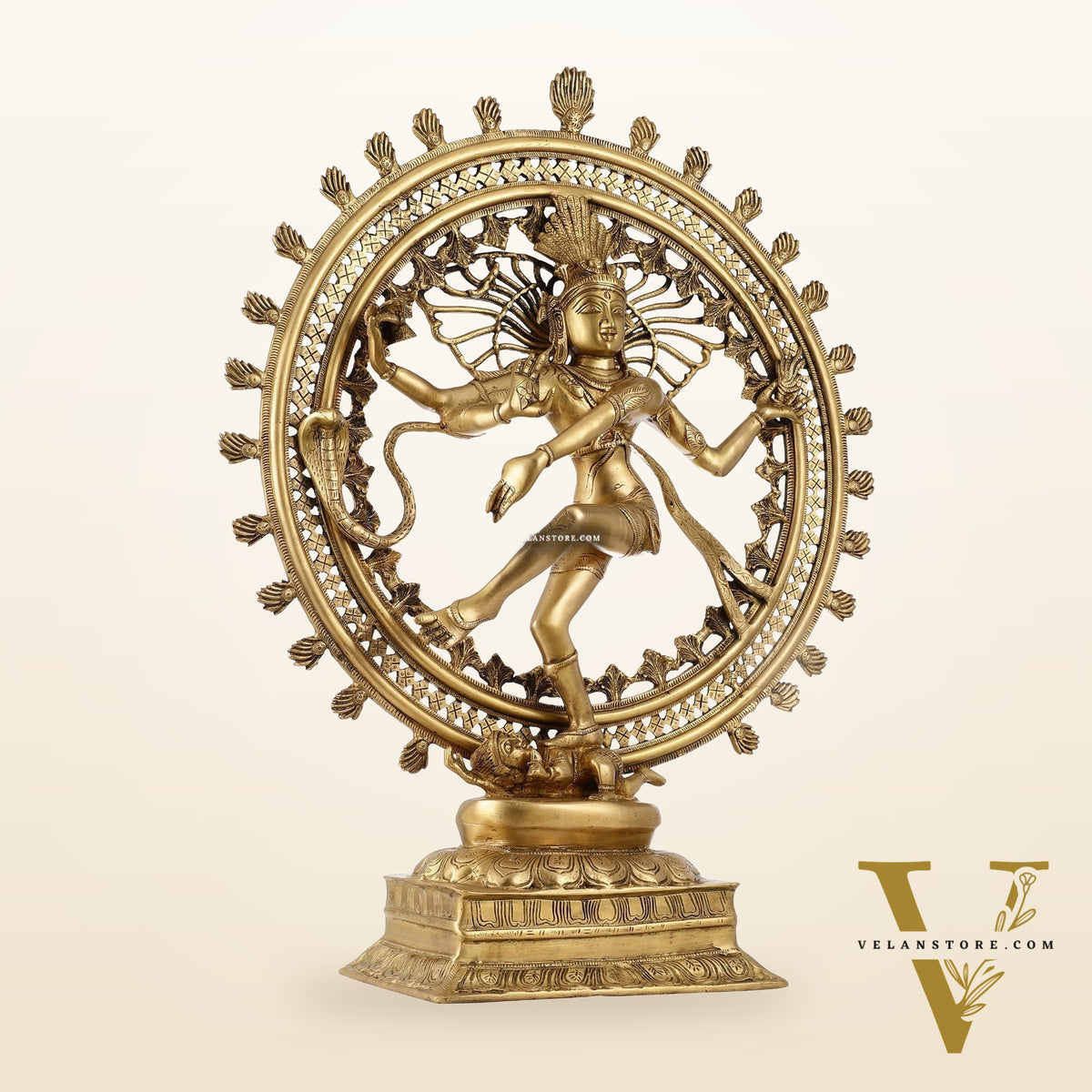 Superfine Brass Nataraja Statue - 28 inch Dancing Shiva