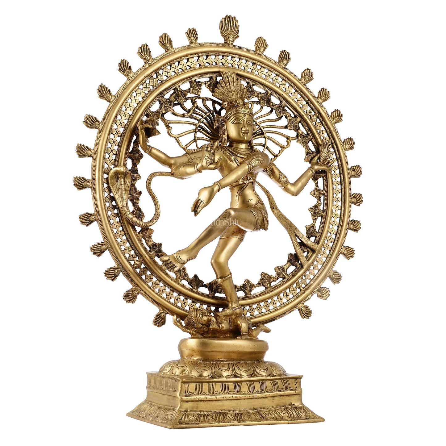 Superfine Brass Nataraja Statue - 28 inch Dancing Shiva