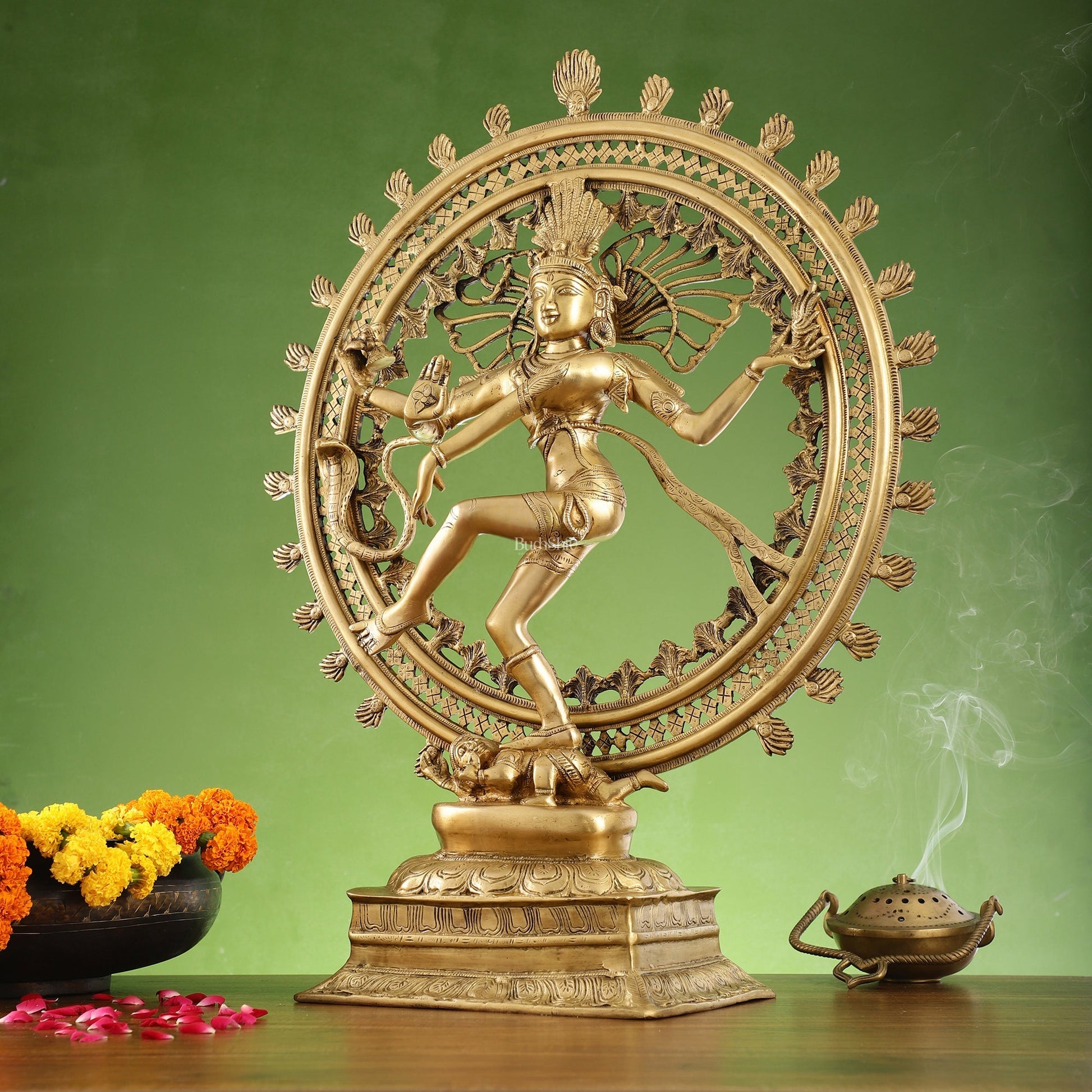 Superfine Brass Nataraja Statue - 28 inch Dancing Shiva