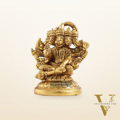 Superfine Brass Panchmukhi Hanuman Idol 3 inch