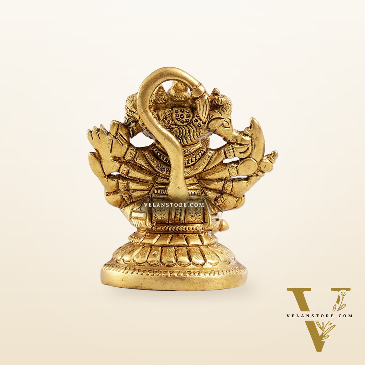 Superfine Brass Panchmukhi Hanuman Idol 3 inch