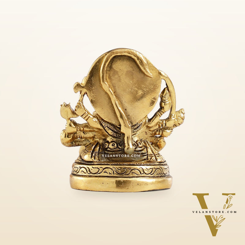 Superfine Brass Panchmukhi Hanuman Idol 3.5 inch