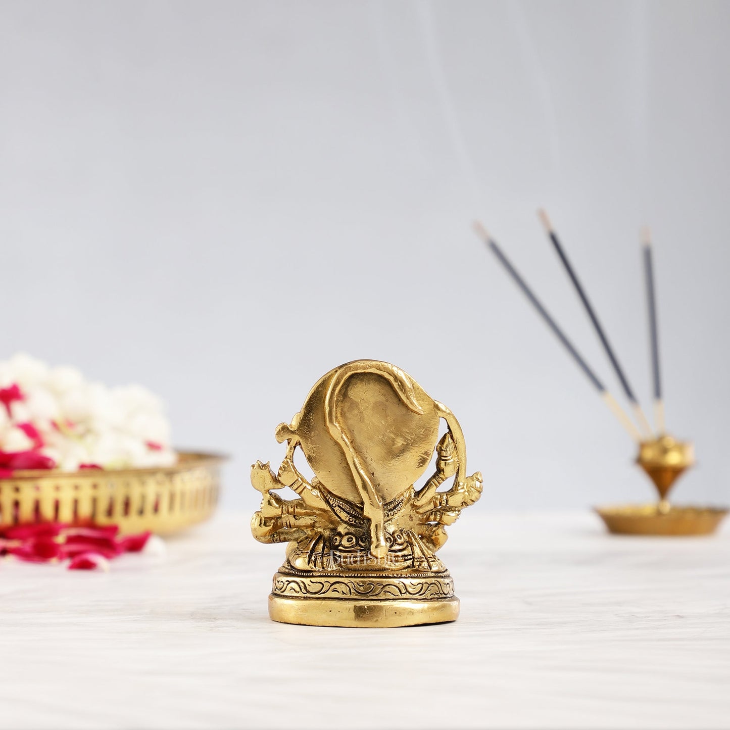 Superfine Brass Panchmukhi Hanuman Idol 3.5 inch