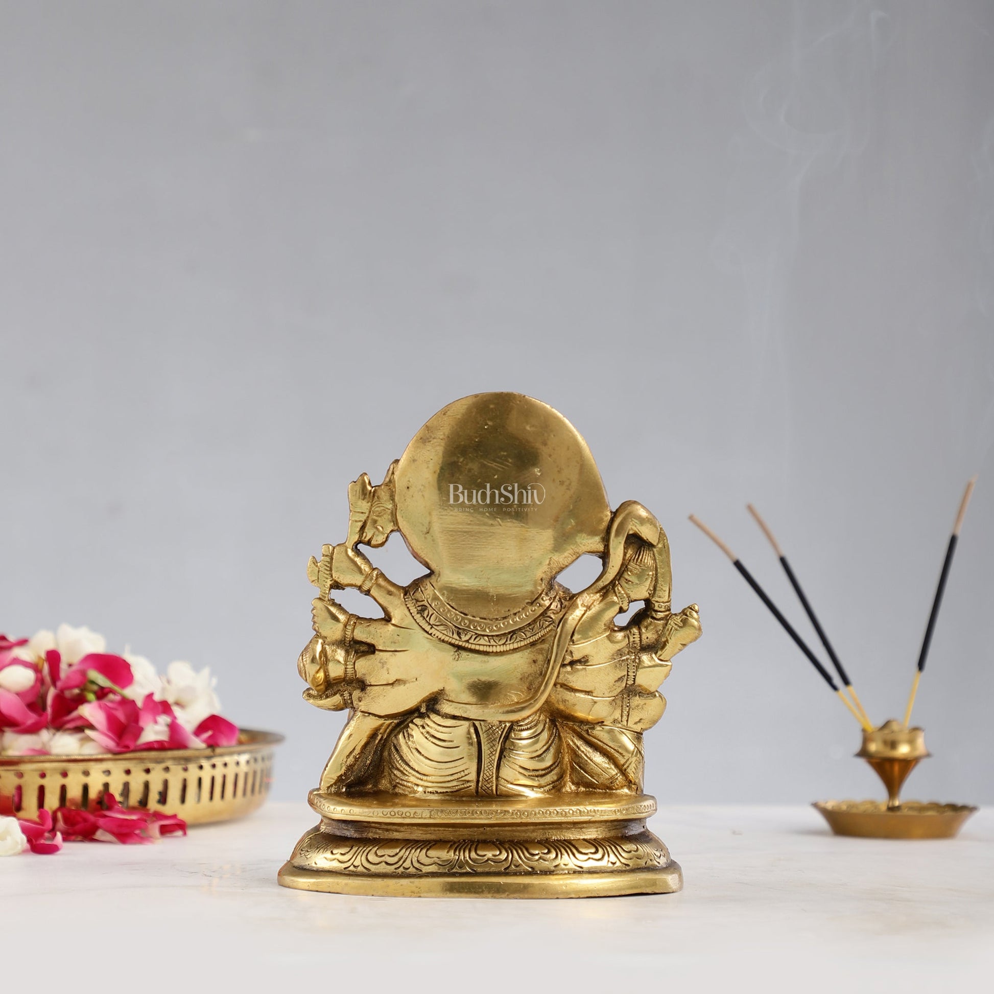 Superfine Brass Panchmukhi Hanuman Murti 6.5 inch
