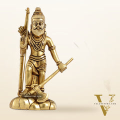Superfine Brass Parshuram Idol - 7.5 Inch