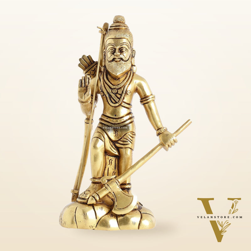 Superfine Brass Parshuram Idol - 7.5 Inch