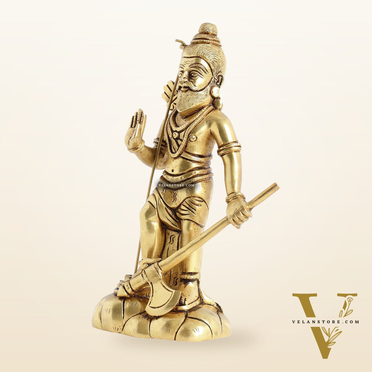Superfine Brass Parshuram Idol - 7.5 Inch