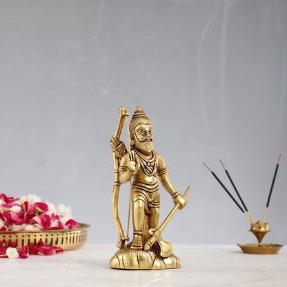 Superfine Brass Parshuram Idol - 7.5 Inch