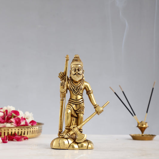 Superfine Brass Parshuram Idol - 7.5 Inch