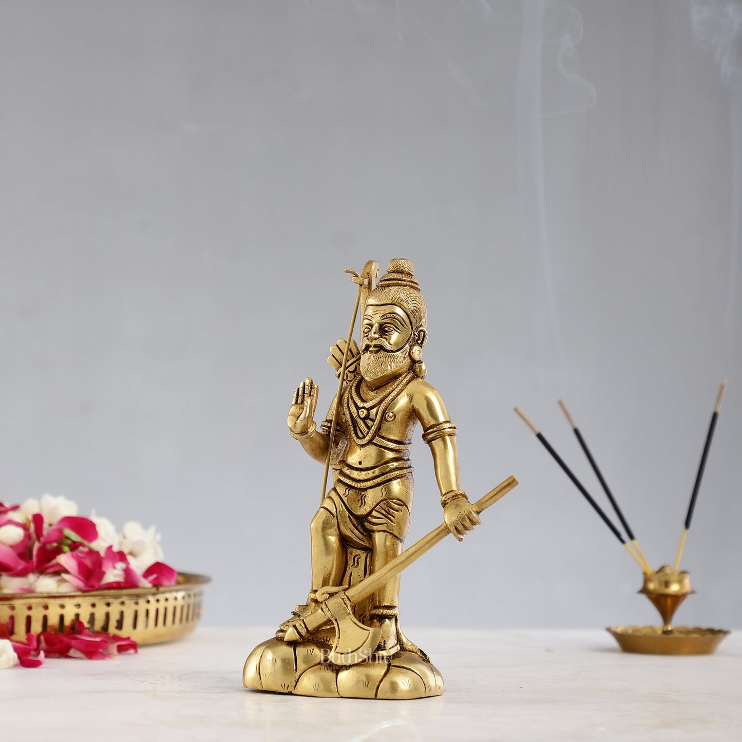 Superfine Brass Parshuram Idol - 7.5 Inch