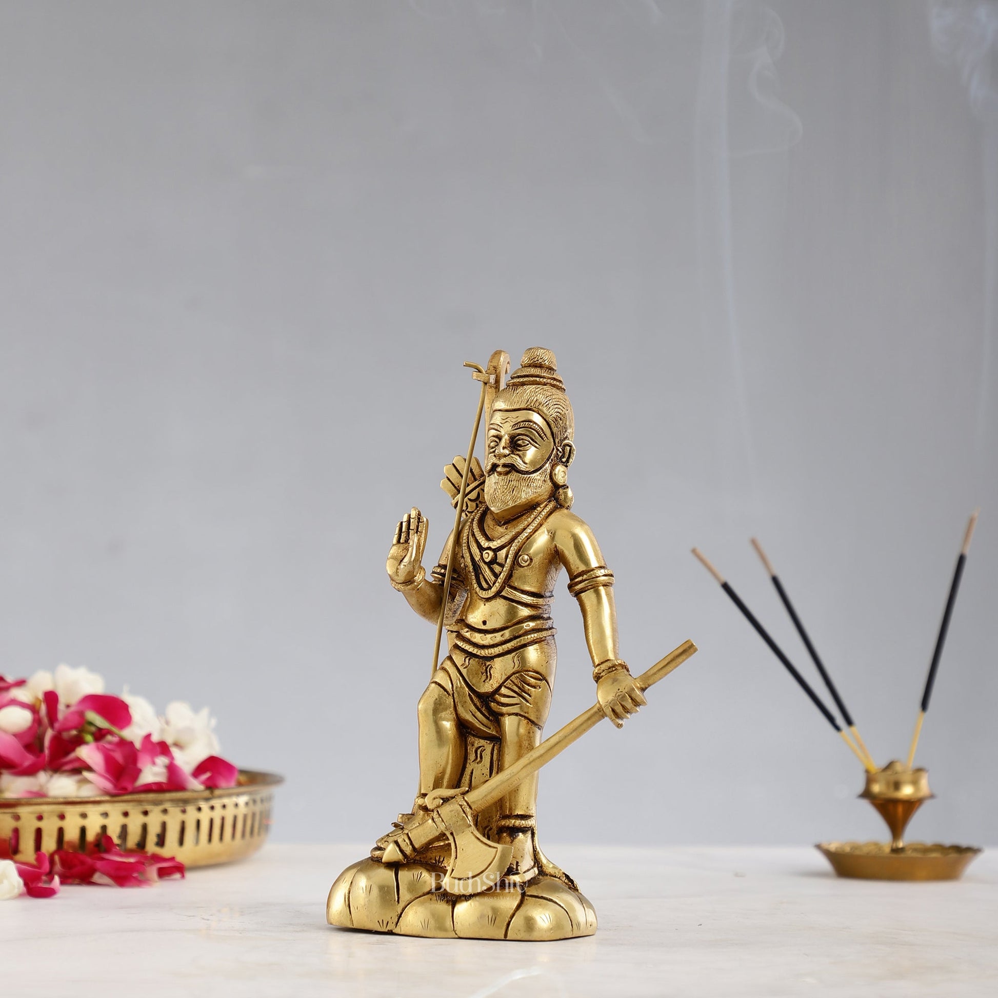 Superfine Brass Parshuram Idol - 7.5 Inch