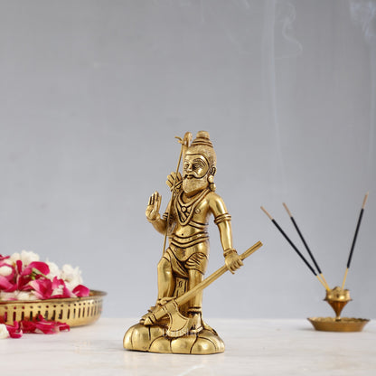 Superfine Brass Parshuram Idol - 7.5 Inch