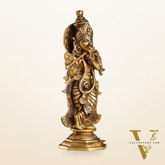 Superfine Brass Radha Krishna Idol | Height 12.5 inch