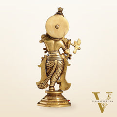 Superfine Brass Radha Krishna Idol | Height 12.5 inch