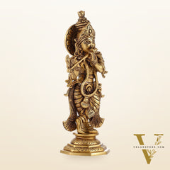 Superfine Brass Radha Krishna Idol | Height 12.5 inch
