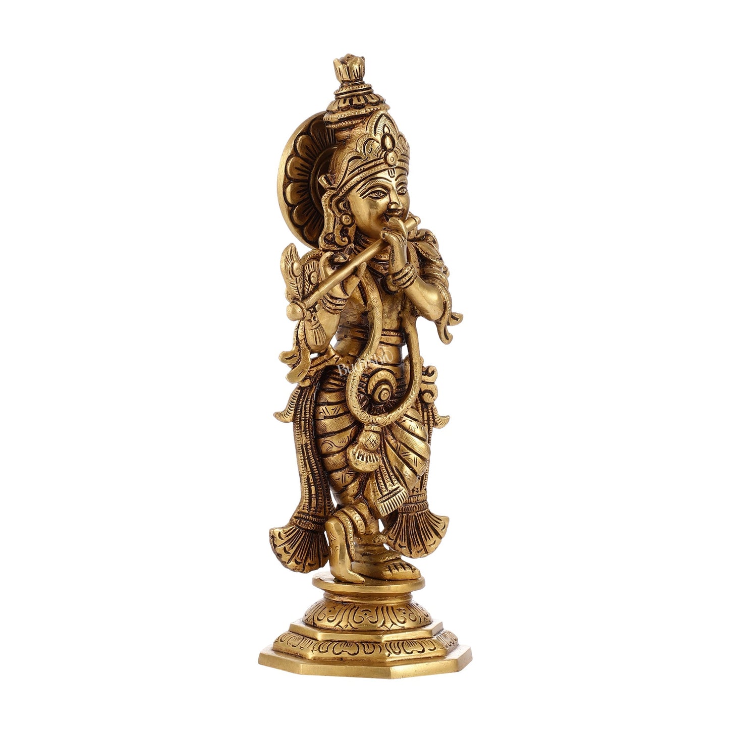 Superfine Brass Radha Krishna Idol | Height 12.5 inch
