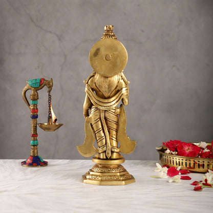 Superfine Brass Radha Krishna Idol | Height 12.5 inch
