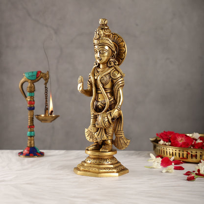 Superfine Brass Radha Krishna Idol | Height 12.5 inch