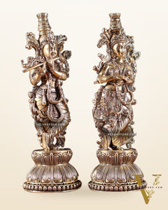 Superfine Brass Radha Krishna Idols – 9” Height