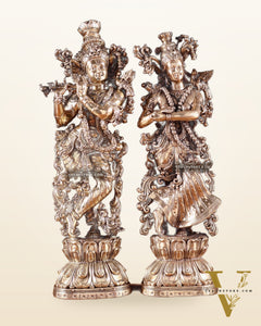 Superfine Brass Radha Krishna Idols – 9.5” Height