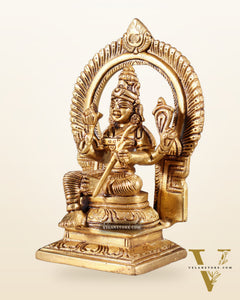 Superfine Brass Rajarajeshwari Tirupur Sundari Lalita Devi Idol | Height 6 inch