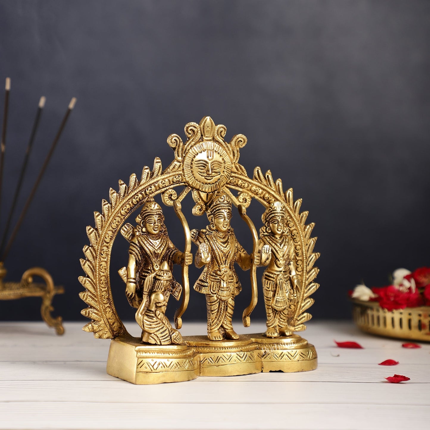 Superfine Brass Ram Darbar Idol | Height 7.5 inch