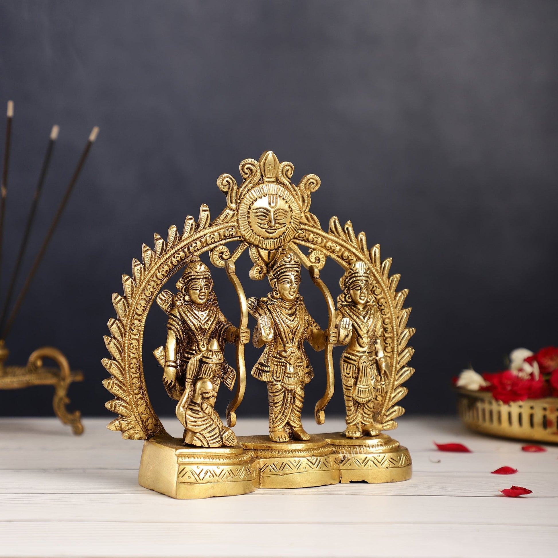 Superfine Brass Ram Darbar Idol | Height 7.5 inch