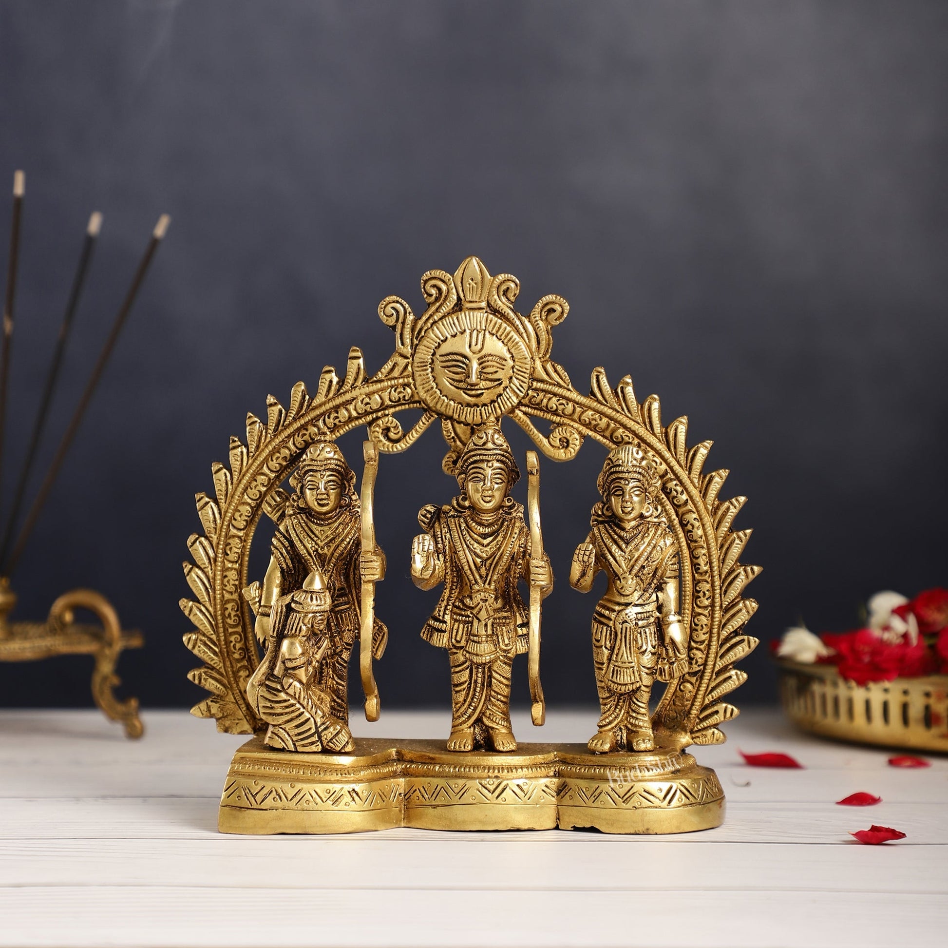 Superfine Brass Ram Darbar Idol | Height 7.5 inch