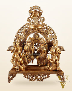 Superfine Brass Ram Darbar Idol |(Ramapatabhishekam) 23"
