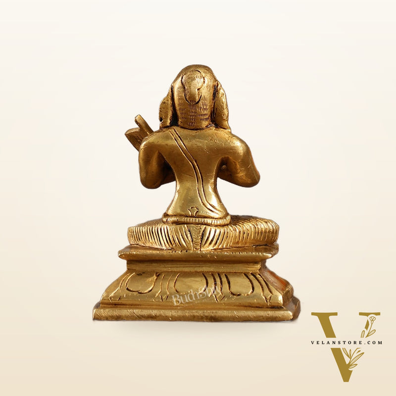 Superfine Brass Ramanujacharya Idol | Height 4 inch