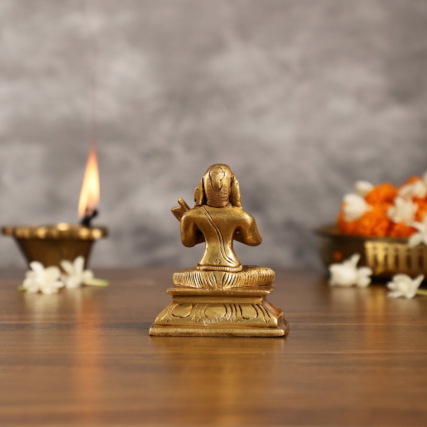 Superfine Brass Ramanujacharya Idol | Height 4 inch