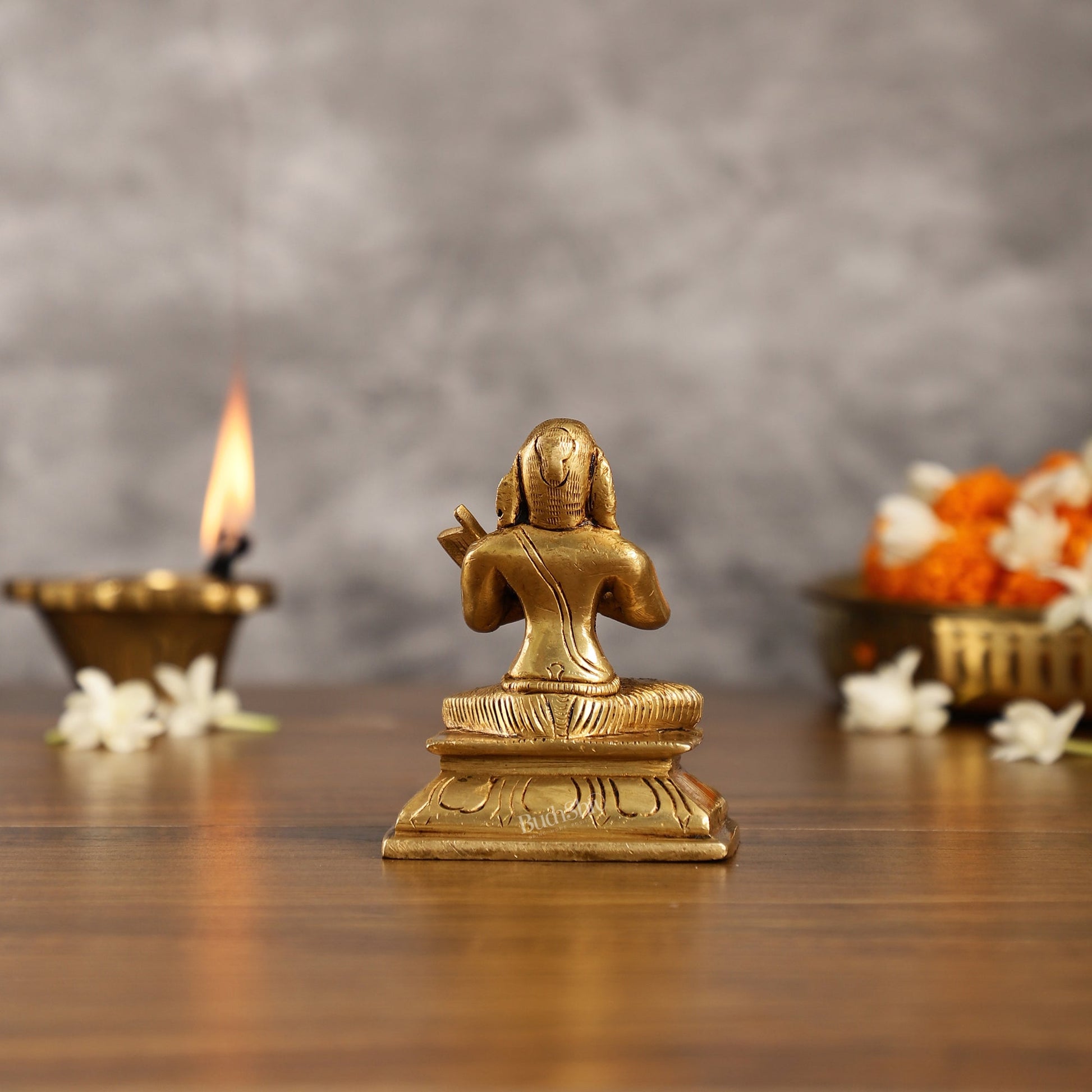 Superfine Brass Ramanujacharya Idol | Height 4 inch