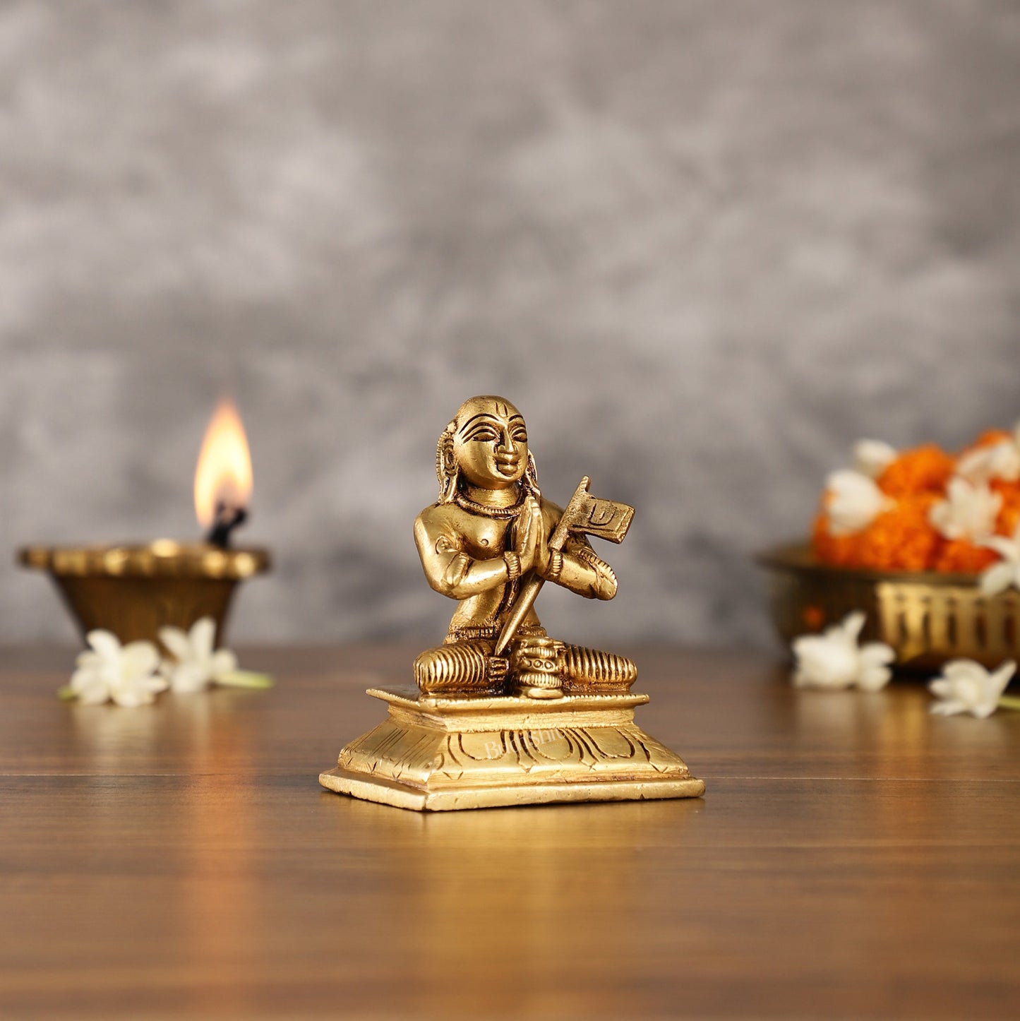 Superfine Brass Ramanujacharya Idol | Height 4 inch