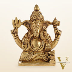 Superfine Brass Shreemant Dagdusheth Halwai Ganpati idol