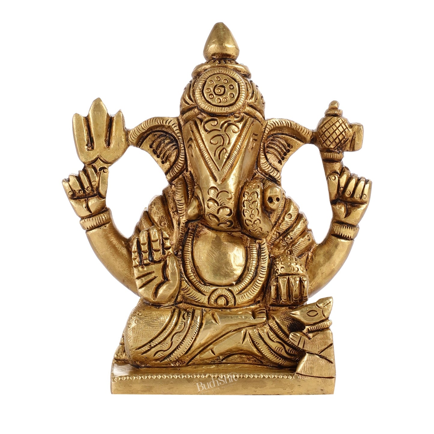 Superfine Brass Shreemant Dagdusheth Halwai Ganpati idol